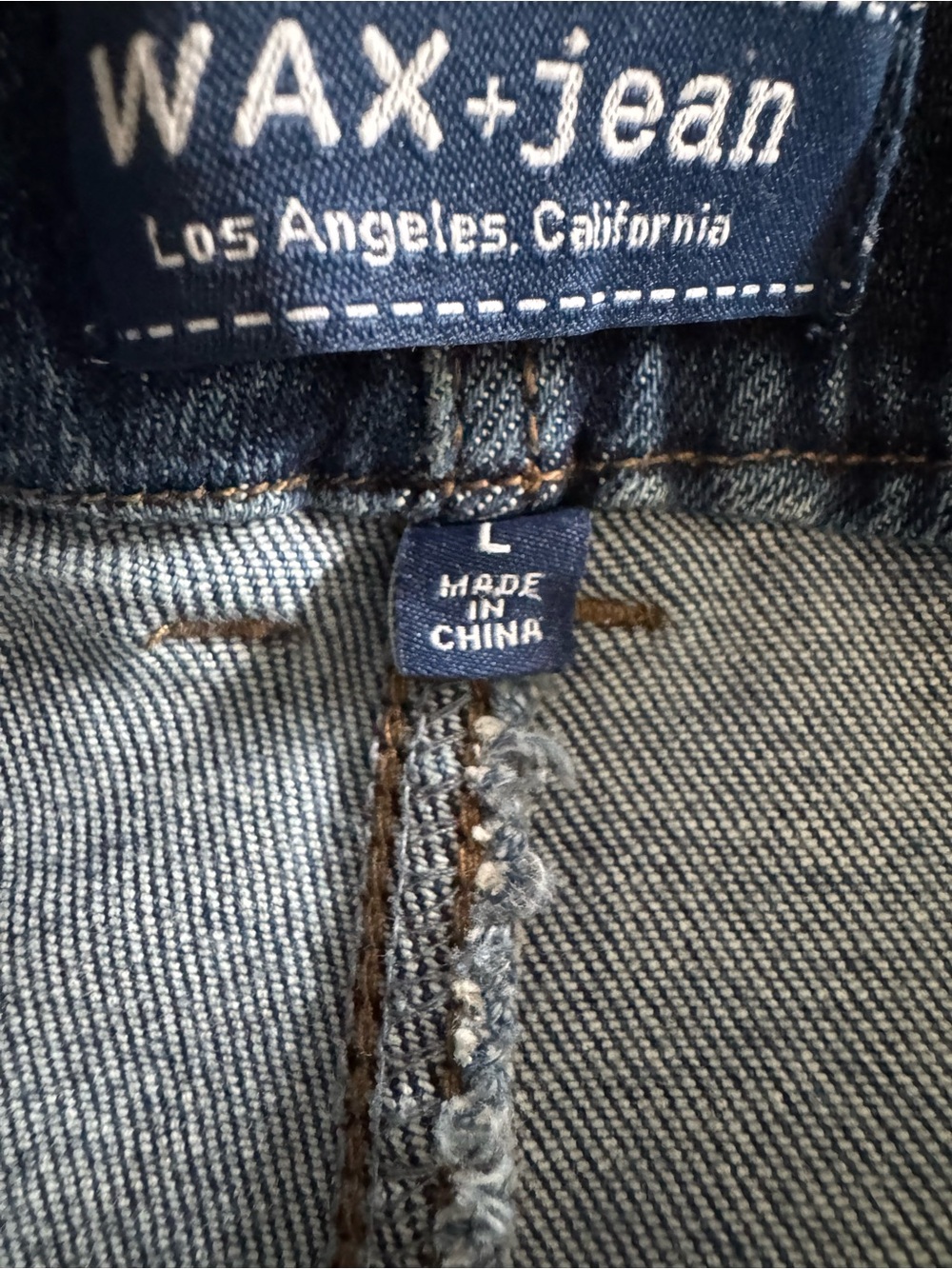 Distressed Dark Blue Women's Jeans — Casual Relaxed Fit - Picture 5 of 7